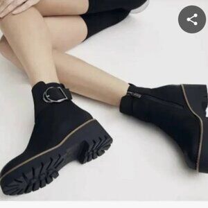 Blondo Suede Leather Boots Waterproof Boack 6.5